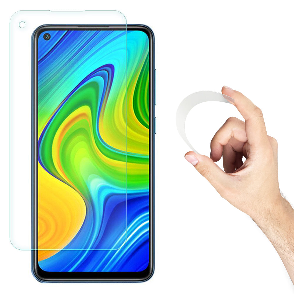 Protetor de tela híbrido de vidro Wozinsky Nano Flexi Vidro temperado para Xiaomi Redmi 10X 4G  -  Xiaomi Redmi Note 9