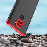 Capa de proteção GKK 360 frontal e traseira Capa de corpo inteiro Xiaomi Redmi 10X 4G  -  Xiaomi Redmi Note 9 preto