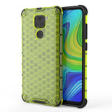 Capa de armadura em caixa de favo de mel com amortecedor de TPU para Xiaomi Redmi 10X 4G  -  Xiaomi Redmi Note 9 verde