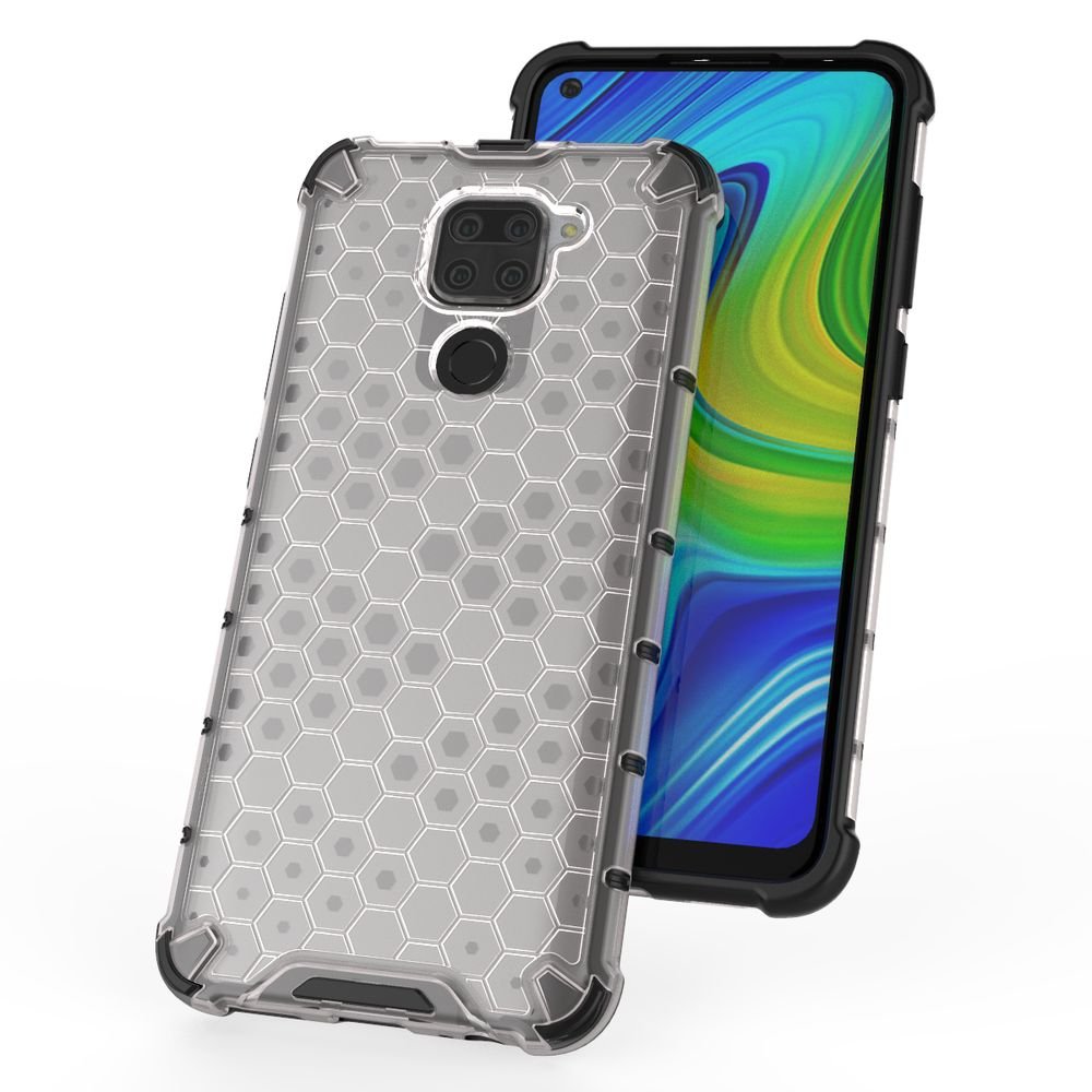 Capa de armadura em caixa de favo de mel com amortecedor de TPU para Xiaomi Redmi 10X 4G  -  Xiaomi Redmi Note 9 verde