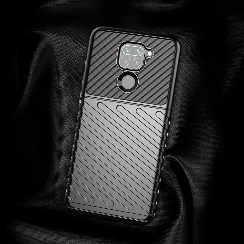 Capa Thunder Capa flexível resistente resistente em TPU para Xiaomi Redmi 10X 4G  -  Xiaomi Redmi Note 9 preto