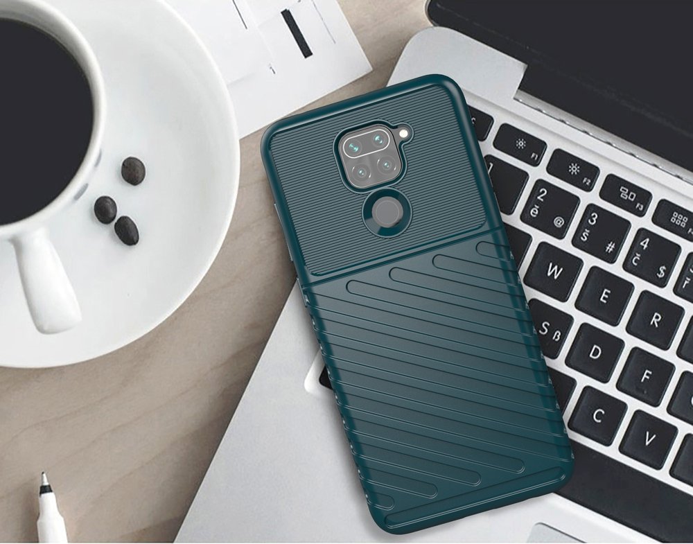 Capa Thunder Capa flexível resistente resistente em TPU para Xiaomi Redmi 10X 4G  -  Xiaomi Redmi Note 9 preto