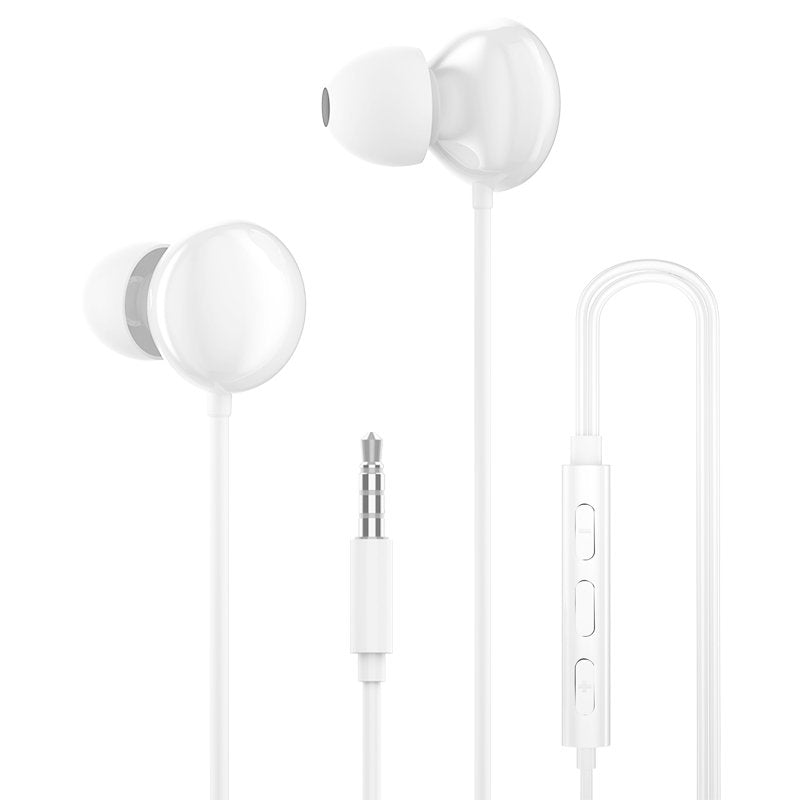Mini jack de fone de ouvido intra-auricular Dudao fone de ouvido de 35 mm com controle remoto branco (X11Pro branco)