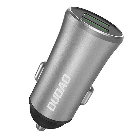 Carregador universal inteligente para carro Dudao 34A 2x USB prata (R6S prata)