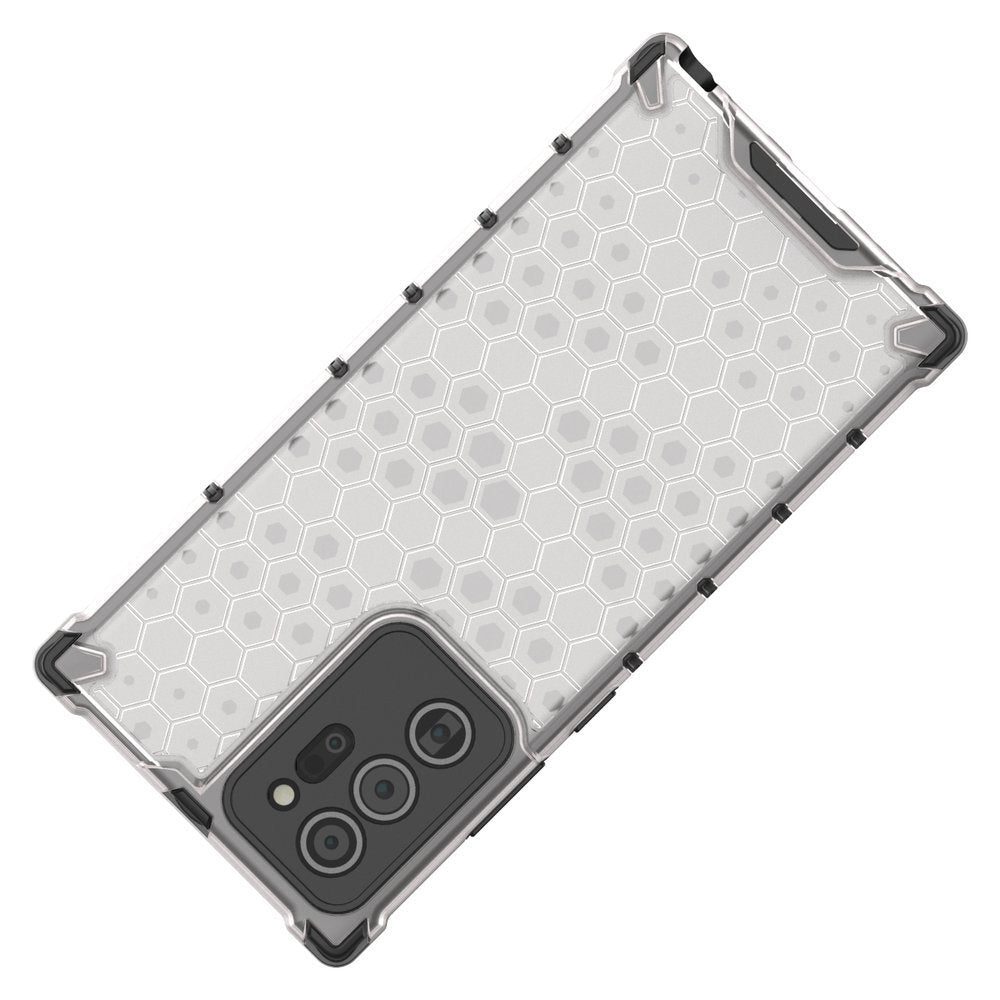 Capa de armadura de favo de mel com pára-choque de TPU para Samsung Galaxy Note 20 preto