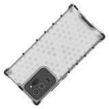 Capa de armadura de favo de mel com proteção de TPU para Samsung Galaxy Note 20 Ultra transparente