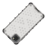 Capa de armadura de favo de mel com pára-choque de TPU para Huawei Y5p transparente