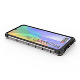 Capa de armadura de favo de mel com pára-choque de TPU para Huawei Y6p azul