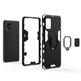 Ring Armor Case Kickstand Capa resistente e resistente para Samsung Galaxy A51 5G azul