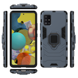 Ring Armor Case Kickstand Capa resistente e resistente para Samsung Galaxy A51 5G azul