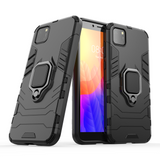 Ring Armor Case Kickstand Capa resistente e resistente para Huawei Y5p preto