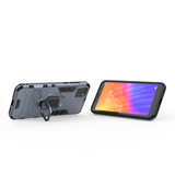 Ring Armor Case Kickstand Capa resistente e resistente para Huawei Y5p azul