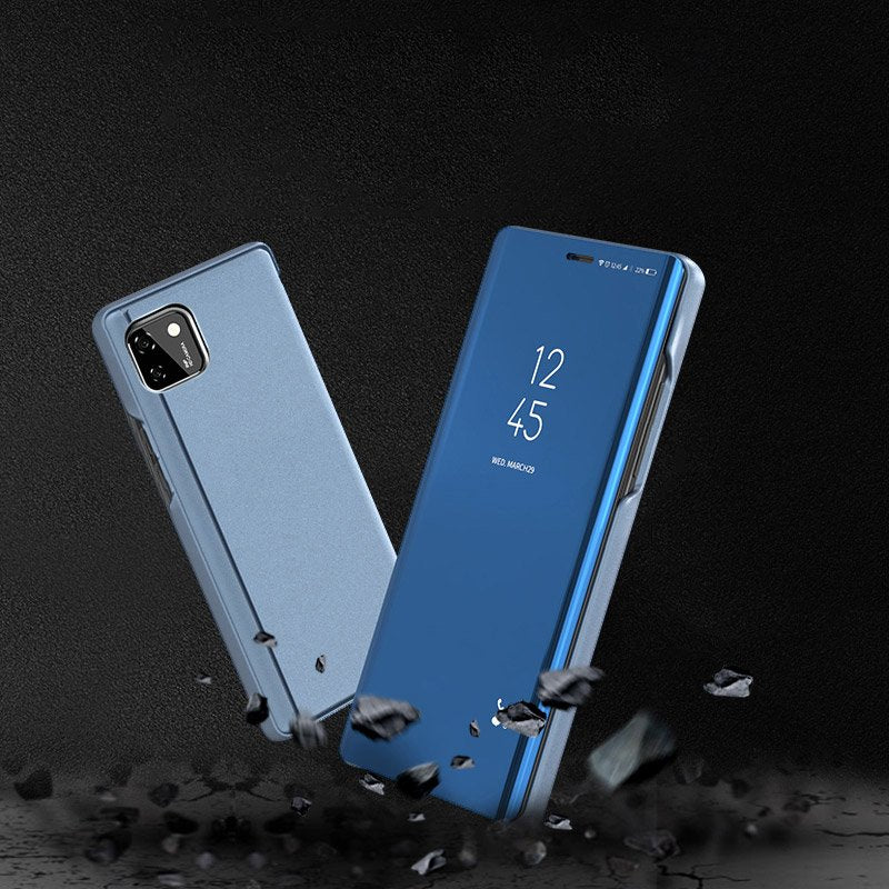 Capa transparente para Huawei Y5p azul