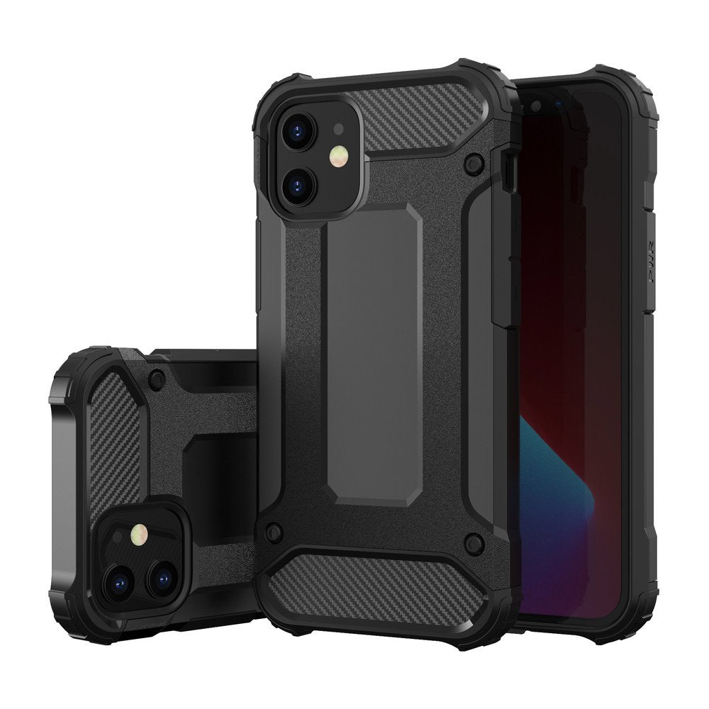 Capa Hybrid Armor Capa resistente e resistente para iPhone 12 mini preto
