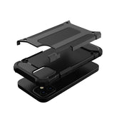 Capa Hybrid Armor Capa resistente e resistente para iPhone 12 mini preto