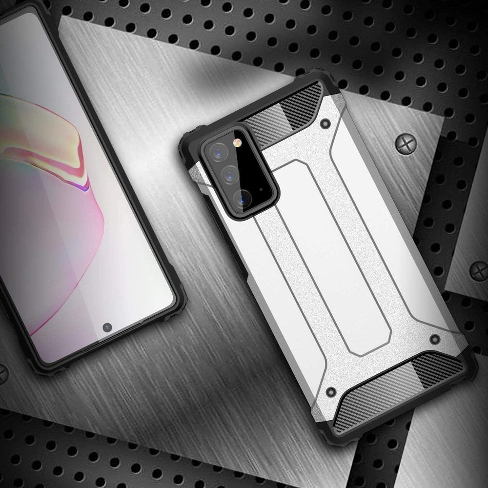 Capa Hybrid Armor Capa resistente e resistente para Samsung Galaxy Note 20 preta
