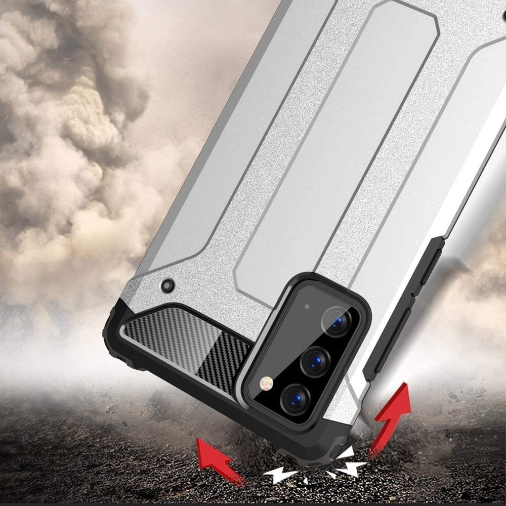 Capa Hybrid Armor Capa resistente e resistente para Samsung Galaxy Note 20 preta