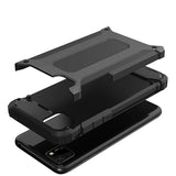 Capa Hybrid Armor Capa resistente e resistente para Huawei Y5p preta