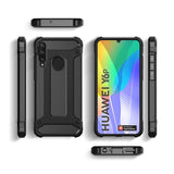 Capa Hybrid Armor Capa resistente e resistente para Huawei Y6p azul