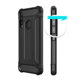 Capa Hybrid Armor Capa resistente e resistente para Huawei Y6p azul