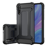 Capa Hybrid Armor Capa resistente e resistente para Huawei P Smart S  -  Y8p preta