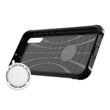 Capa Hybrid Armor Capa resistente e resistente para Huawei P Smart S  -  Y8p preta