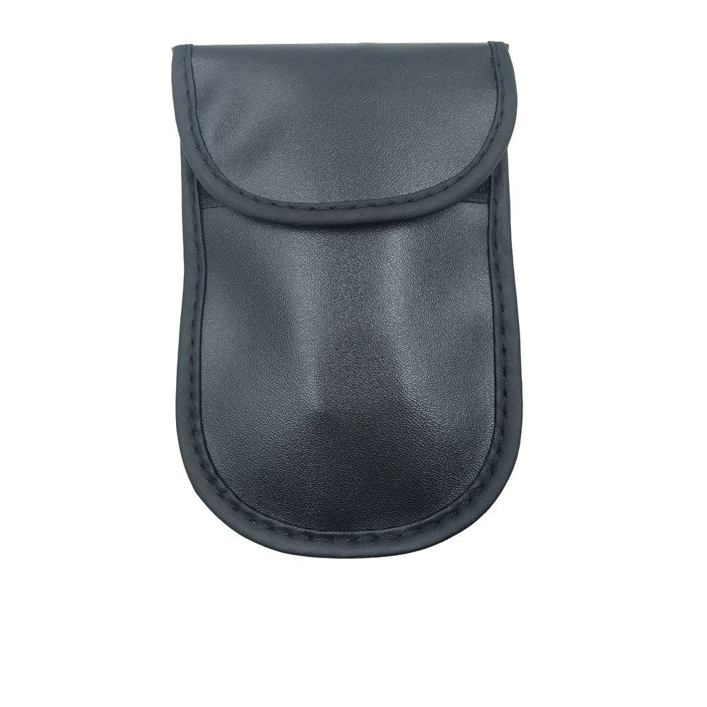 Caixa de bloqueio de sinal vertical Caixa Faraday de bloqueio de rádio para chaves do carro 14 cm x 10 cm preta