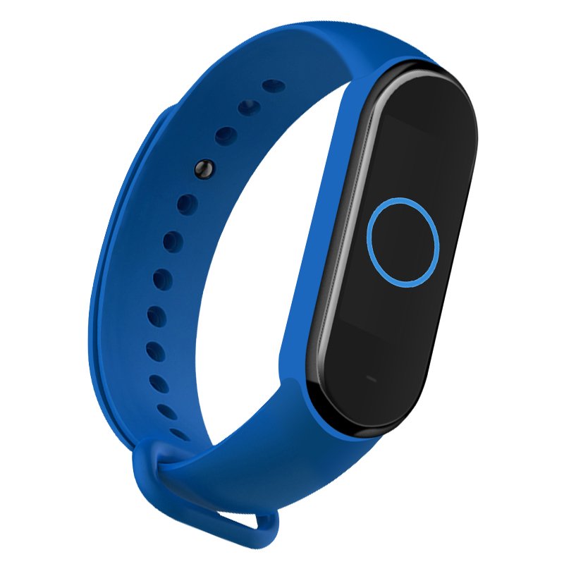 Correia de banda de reposição para Xiaomi Mi Band 5 azul escuro