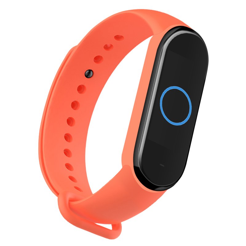 Correia de banda de reposição para Xiaomi Mi Band 5 laranja