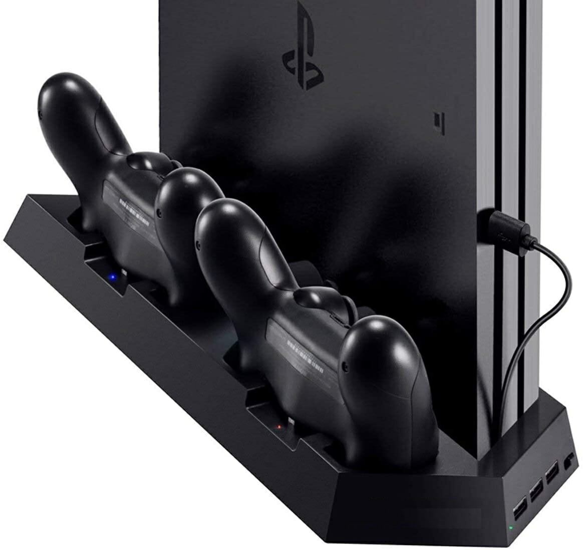 Base Vertical para PS4 com Carregador USB para Comandos