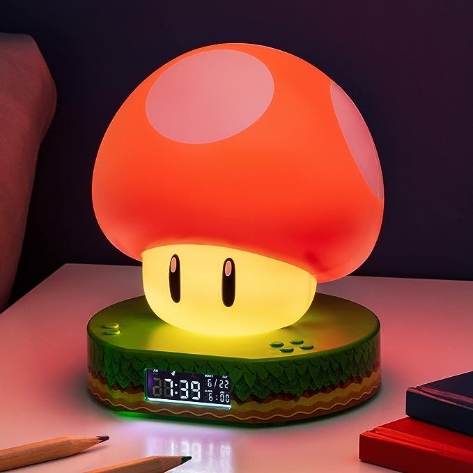 Relógio Despertador Digital Super Mario - Super Mushroom - Paladone