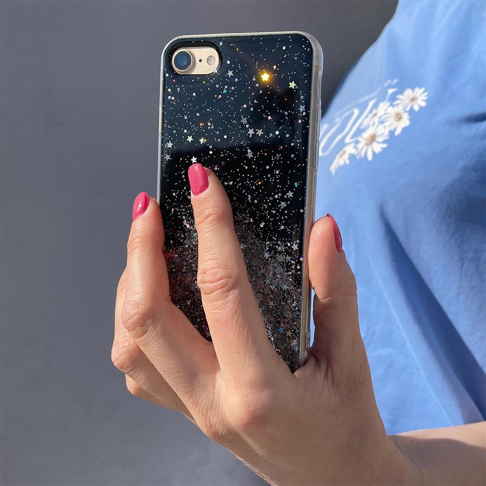 Capa Wozinsky Star Glitter Shining para Huawei P40 Lite  -  Nova 7i  -  Nova 6 SE transparente