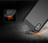 Capa carbono Capa flexível de TPU para Xiaomi Redmi 9A preta