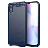 Capa carbono Capa flexível de TPU para Xiaomi Redmi 9A azul