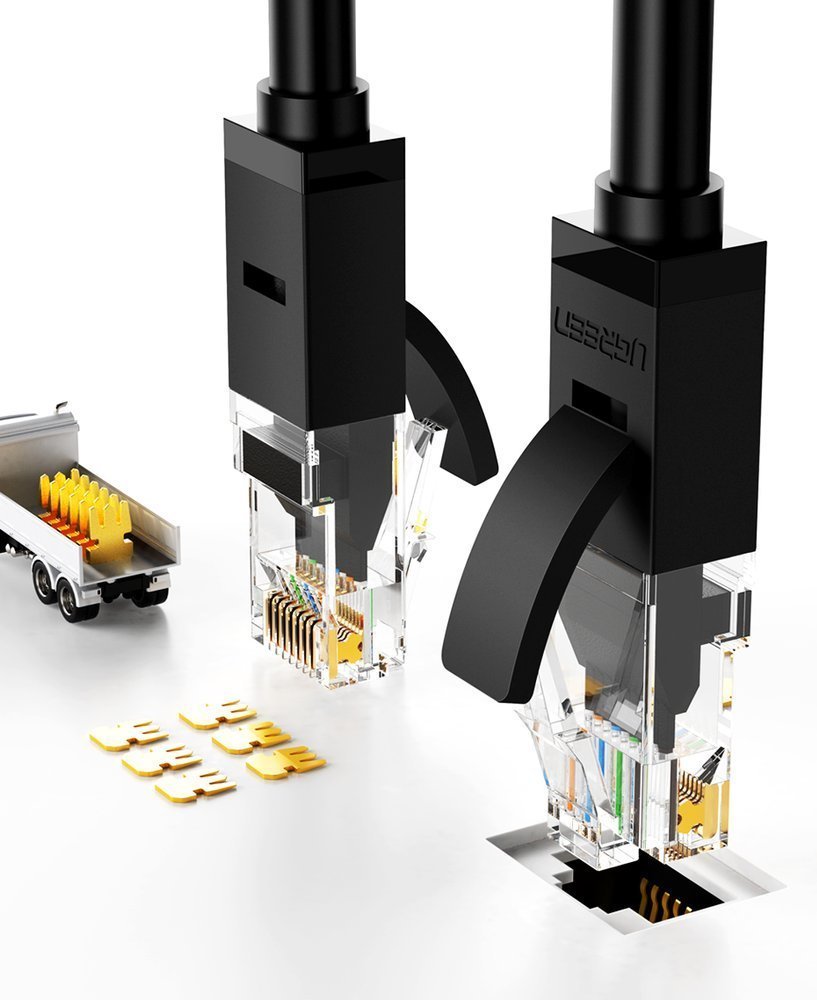 Cabo patchcord Ethernet Ugreen RJ45 Cat 6 UTP 1000 Mbps 3 m branco (20176 NW102)