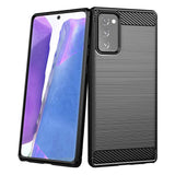 Capa carbono Capa flexível de TPU para Samsung Galaxy Note 20 preta