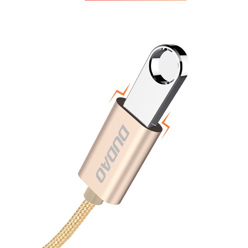 Cabo adaptador Dudao USB para micro USB 2.0 OTG cinza (L15M)