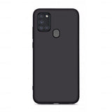 Capa de silicone com capa de borracha flexível macia para Samsung Galaxy A21S preta