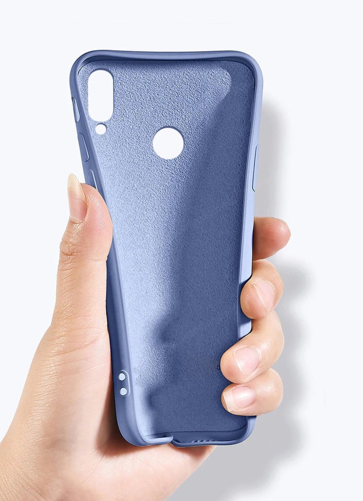 Capa de silicone com capa de borracha flexível macia para Samsung Galaxy A21S preta