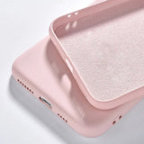 Capa de silicone com capa de borracha flexível macia para Samsung Galaxy A21S rosa