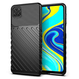 Capa Thunder Capa flexível resistente resistente em TPU para Xiaomi Redmi 9C preta