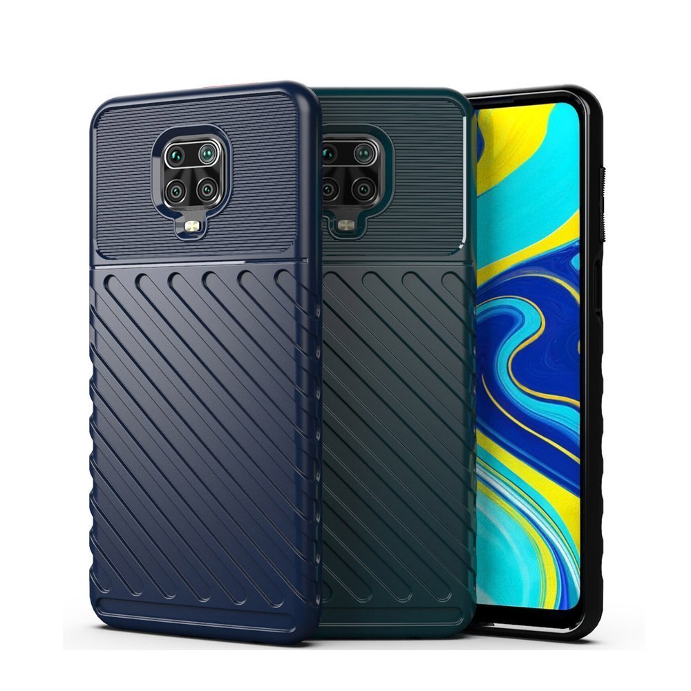 Capa Thunder Capa flexível resistente resistente em TPU para Xiaomi Redmi 9C azul