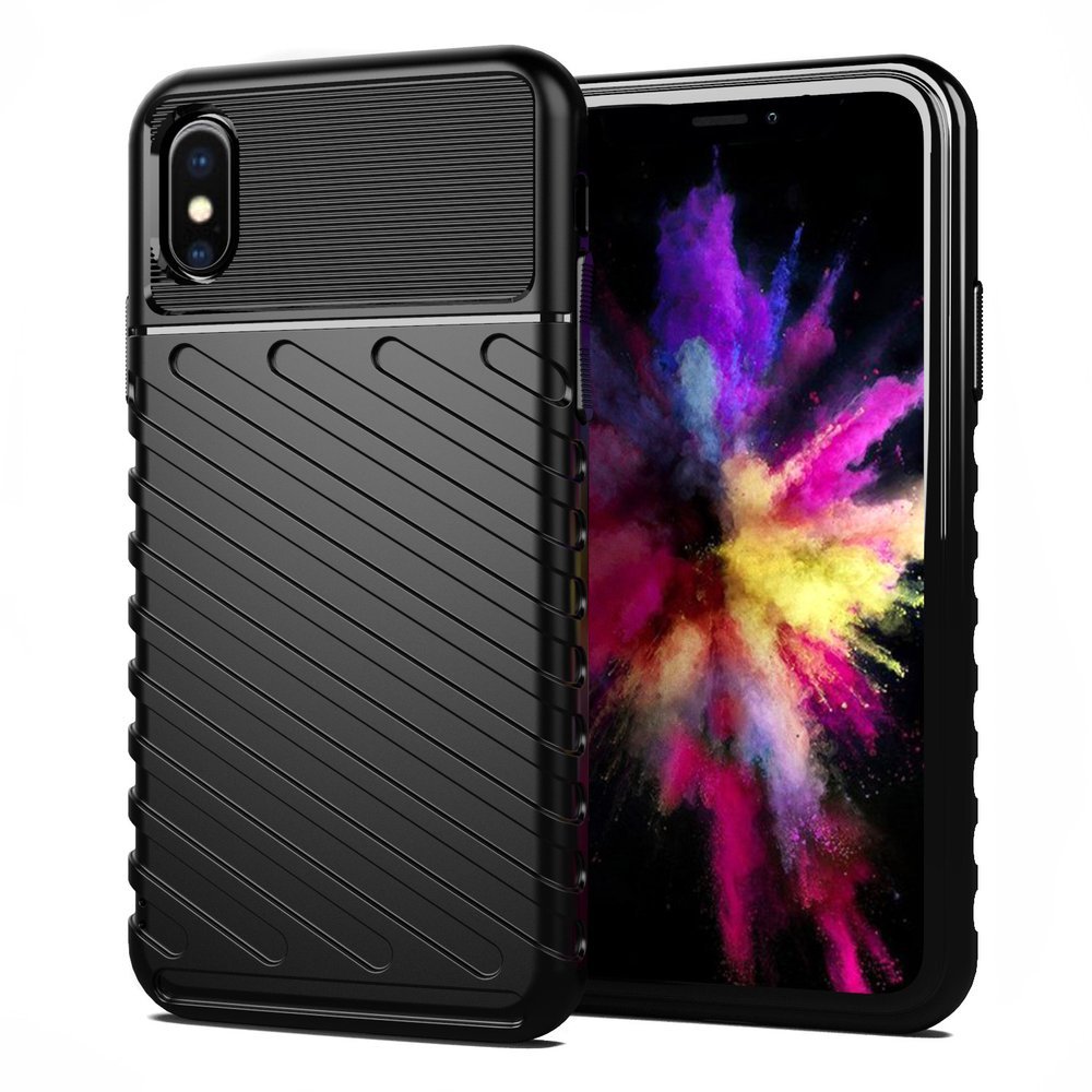 Capa Thunder Capa flexível resistente resistente em TPU para Xiaomi Redmi 9A preta