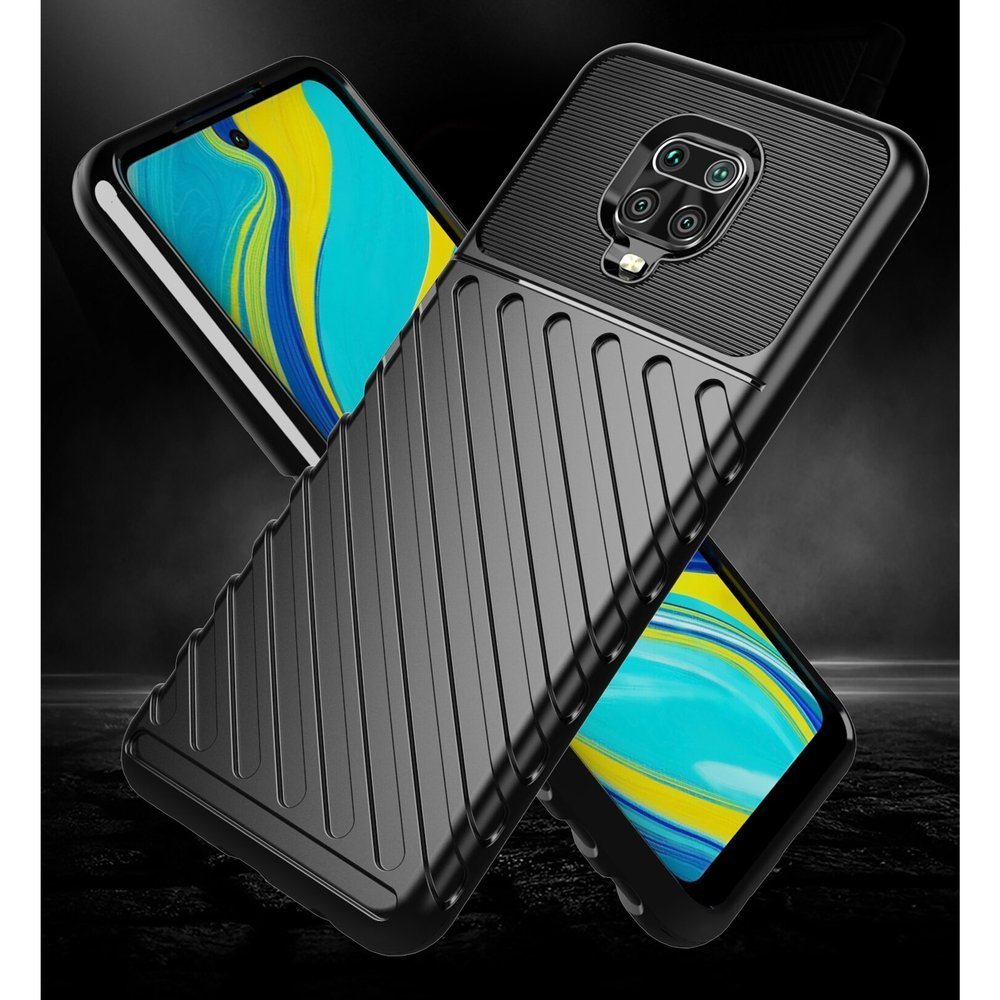 Capa Thunder Capa flexível resistente resistente em TPU para Xiaomi Redmi 9A azul