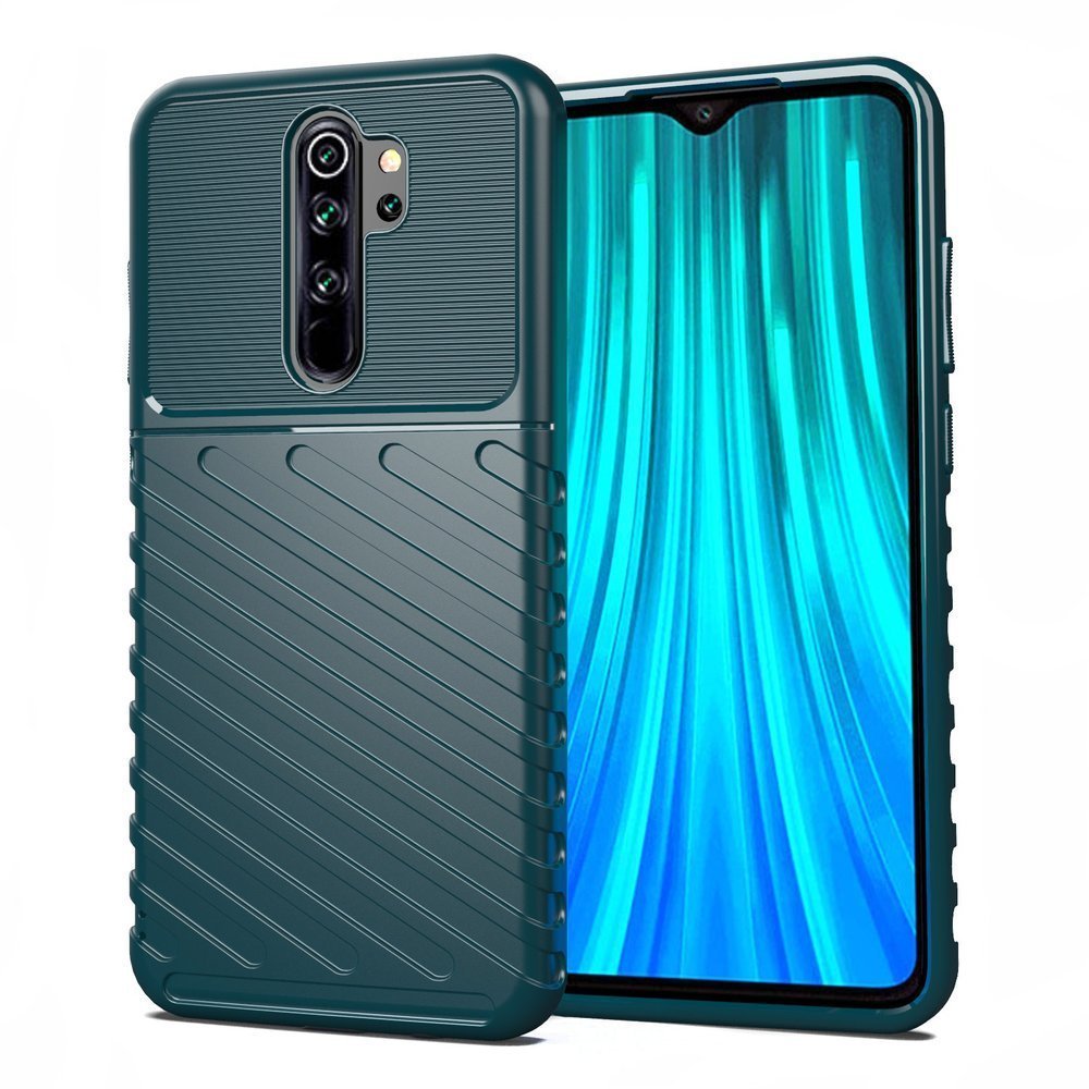 Capa Thunder Capa flexível resistente resistente em TPU para Xiaomi Redmi 9 verde