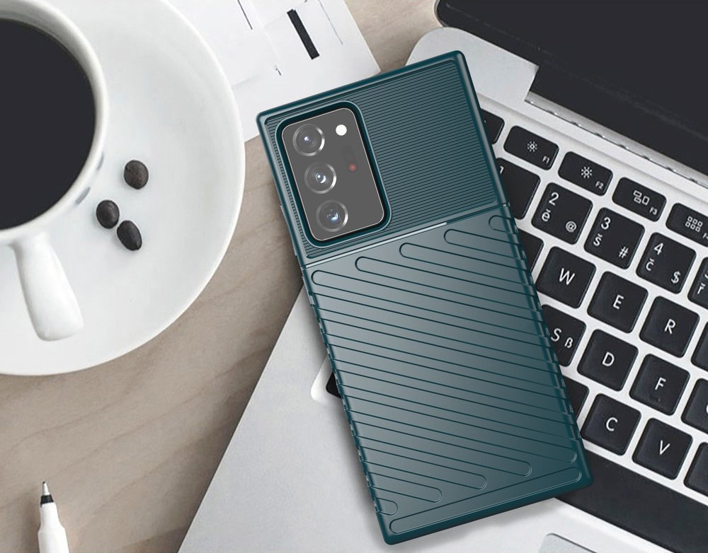 Capa Thunder resistente em TPU para Samsung Galaxy Note 20 Ultra azul