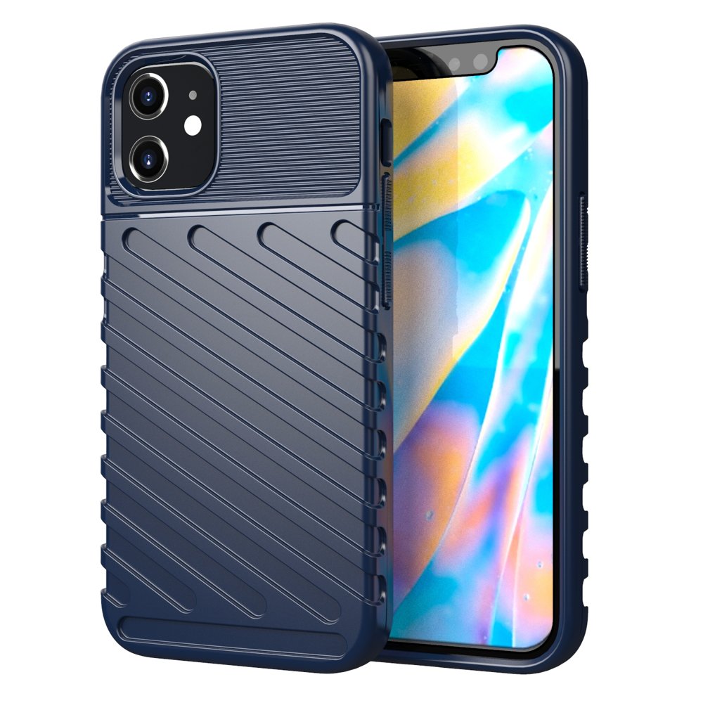 Capa Thunder capa flexível resistente resistente em TPU para iPhone 12 mini blue