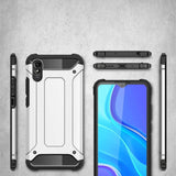 Capa de armadura híbrida resistente e resistente para Xiaomi Redmi 9A dourado