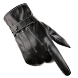 Luvas de inverno masculinas para smartphone preto com tela sensível ao toque