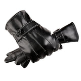 Luvas de inverno masculinas para smartphone preto com tela sensível ao toque
